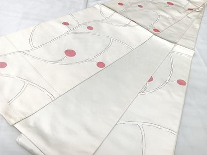 平和屋着物◎六通柄　本袋帯　枝蕾　正絹　逸品　BAAY5309qw