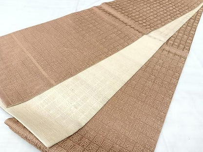 平和屋着物◎両面　全通柄袋帯　寿字文　金糸　正絹　逸品　BAAY5324qw