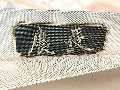 平和屋着物◎六通柄袋帯　九百佐賀錦　慶長　花鳥丸文　金銀糸　正絹　逸品　BAAY5334qw