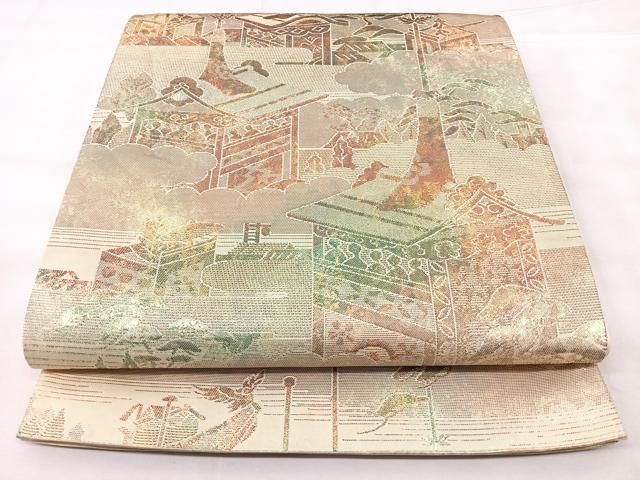 平和屋着物◎六通柄袋帯　祇園祭　金糸　正絹　逸品　BAAY5384qw
