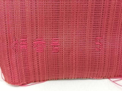 平和屋着物◎西陣　京の名門　じゅらく謹製　六通柄袋帯　草花文　正絹　逸品　BAAY5391qw