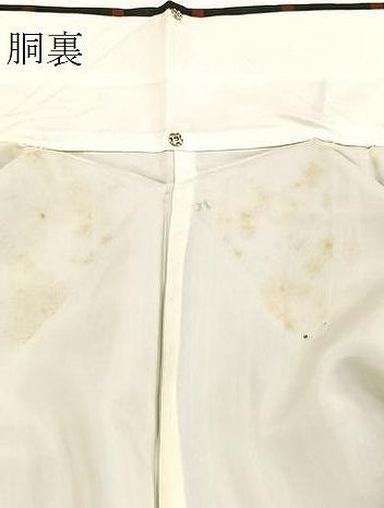 平和屋着物●本場大島紬　泥染め　車輪梅格子　藤絹織物謹製　証紙付き　正絹　逸品　未使用　BAAY5418yc