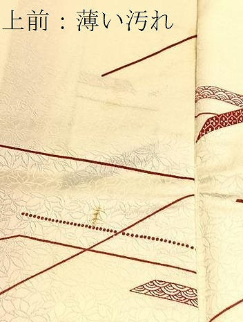 平和屋着物■上質な小紋　幾何学文様　正絹　逸品　BAAY5420yc