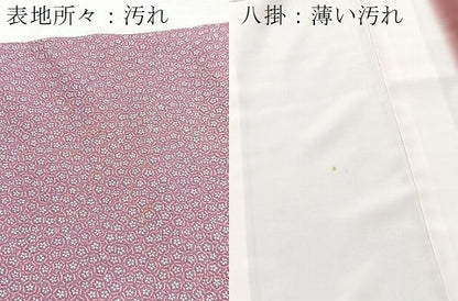 平和屋着物■上質な小紋　小花尽くし　正絹　逸品　BAAY5434yc