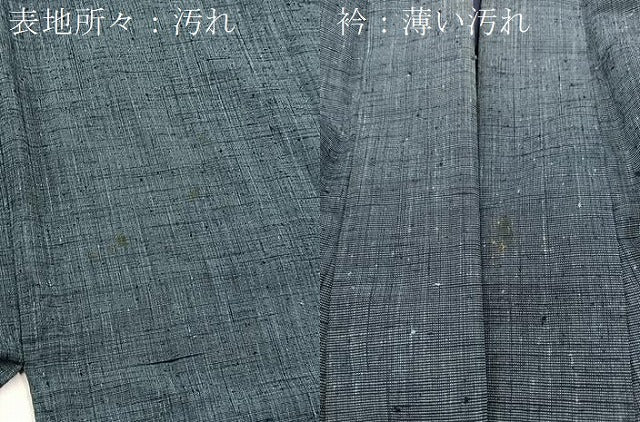 平和屋着物■男性　紬　霞文　正絹　逸品　BAAY5447yc