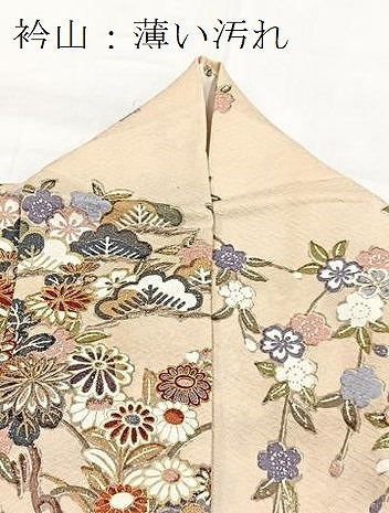 平和屋着物■訪問着　御所解花文　暈し染め　金彩　正絹　逸品　BAAY5486yc