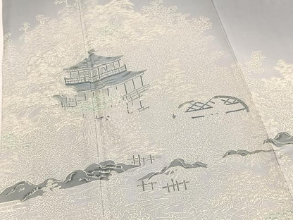 平和屋着物■豪華色留袖　流水風景文　暈し染め　正絹　逸品　BAAY5500yc
