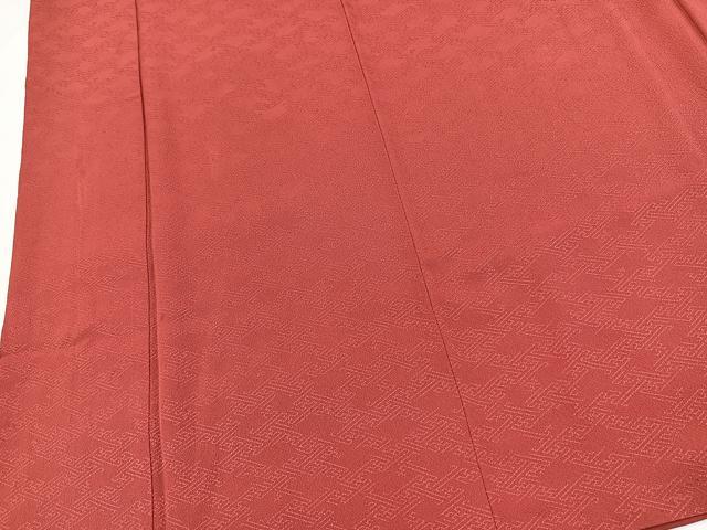 平和屋着物■上質な色無地　紗綾形地紋　今様色　正絹　逸品　BAAY5509yc