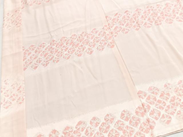 平和屋着物■長襦袢　無双仕立て　総絞り　横段文　正絹　逸品　BAAY5512yc