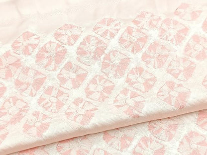平和屋着物■長襦袢　無双仕立て　総絞り　横段文　正絹　逸品　BAAY5512yc