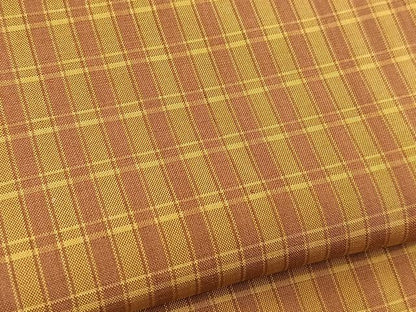 平和屋着物■本場縞大島紬　格子柄　正絹　逸品　BAAY5517yc
