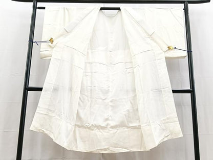 平和屋着物■長襦袢　無双仕立て　花唐草地紋　正絹　逸品　BAAY5521yc