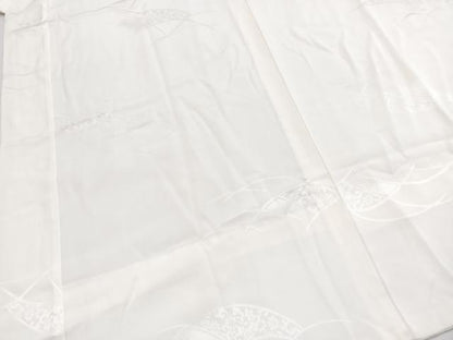 平和屋着物■長襦袢　無双仕立て　花唐草地紋　正絹　逸品　BAAY5521yc