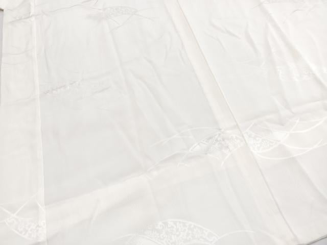 平和屋着物■長襦袢　無双仕立て　花唐草地紋　正絹　逸品　BAAY5521yc