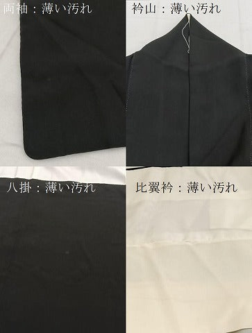 平和屋着物■豪華黒留袖　流水風景文　松坂屋扱い　正絹　逸品　BAAY5523yc