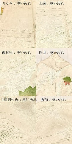平和屋着物■上質な小紋　草花文　正絹　逸品　BAAY5525yc