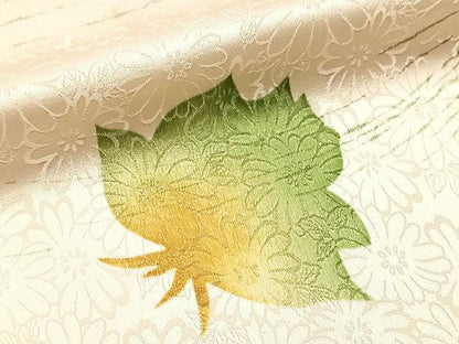 平和屋着物■上質な小紋　草花文　正絹　逸品　BAAY5525yc