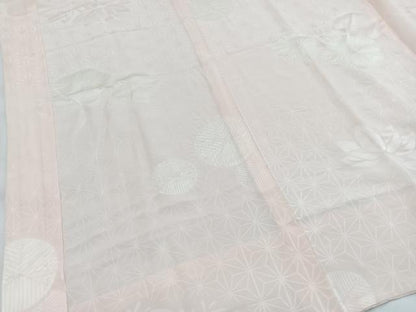 平和屋着物■長襦袢　無双仕立て　絞り　草花地紋　正絹　逸品　BAAY5526yc