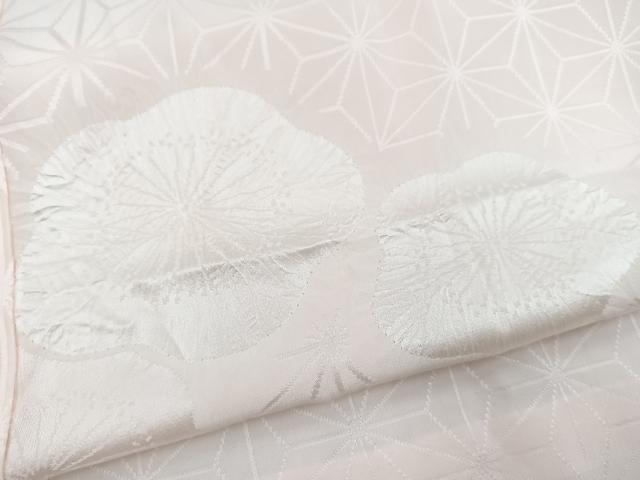 平和屋着物■長襦袢　無双仕立て　絞り　草花地紋　正絹　逸品　BAAY5526yc