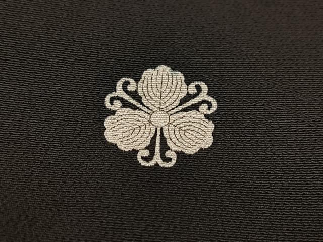 平和屋着物■豪華黒留袖　駒刺繍　鳳凰雲取り花文　金彩　正絹　逸品　BAAY5533yc