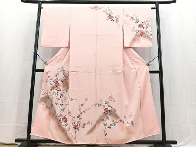 平和屋着物■訪問着　遠山花文　暈し染め　金彩　正絹　逸品　BAAY5535yc
