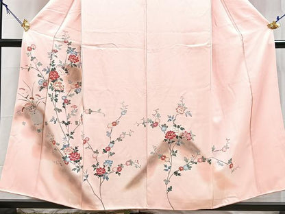 平和屋着物■訪問着　遠山花文　暈し染め　金彩　正絹　逸品　BAAY5535yc