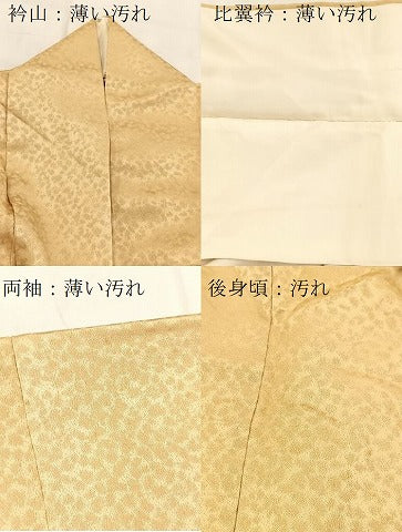平和屋着物■豪華色留袖　駒刺繍　流水草花文　金彩　正絹　逸品　BAAY5538yc