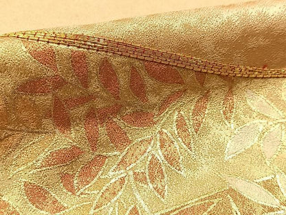 平和屋着物■豪華色留袖　駒刺繍　流水草花文　金彩　正絹　逸品　BAAY5538yc