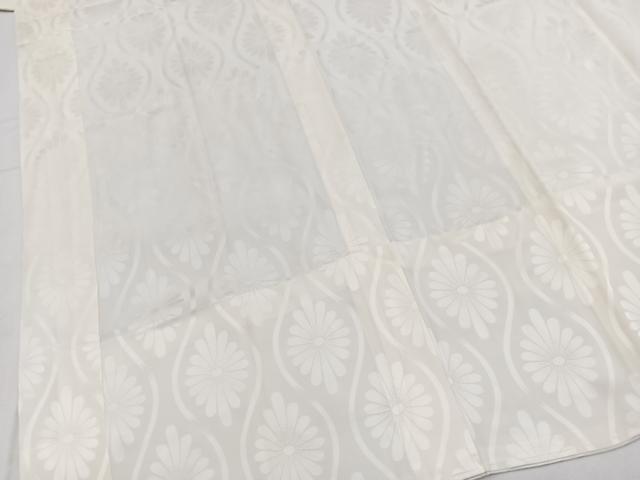 平和屋着物■長襦袢　無双仕立て　立涌花地紋　正絹　逸品　BAAY5541yc