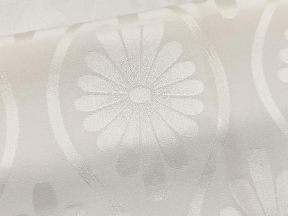 平和屋着物■長襦袢　無双仕立て　立涌花地紋　正絹　逸品　BAAY5541yc