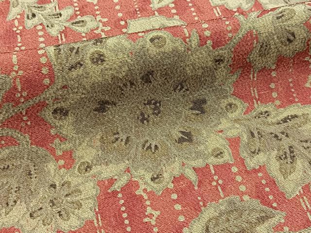 平和屋着物■上質な小紋　更紗花文　正絹　逸品　BAAY5542yc