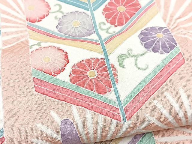 平和屋着物■訪問着　刺繍　松花文　正絹　逸品　BAAY5544yc