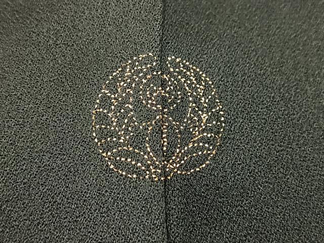 平和屋着物■訪問着　渡り舟松文　黒地　金彩　正絹　逸品　BAAY5550yc