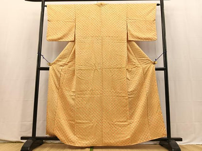 平和屋着物■上質な小紋　蜘蛛絞り　正絹　逸品　BAAY5552yc