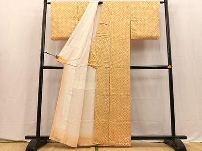 平和屋着物■上質な小紋　蜘蛛絞り　正絹　逸品　BAAY5552yc