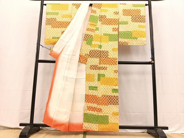 平和屋着物■上質な小紋　蜘蛛絞り　正絹　逸品　BAAY5554yc