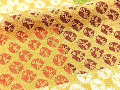 平和屋着物■上質な小紋　蜘蛛絞り　正絹　逸品　BAAY5554yc