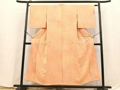 平和屋着物■上質な小紋　裏菊地紋　暈し染め　正絹　逸品　BAAY5555yc