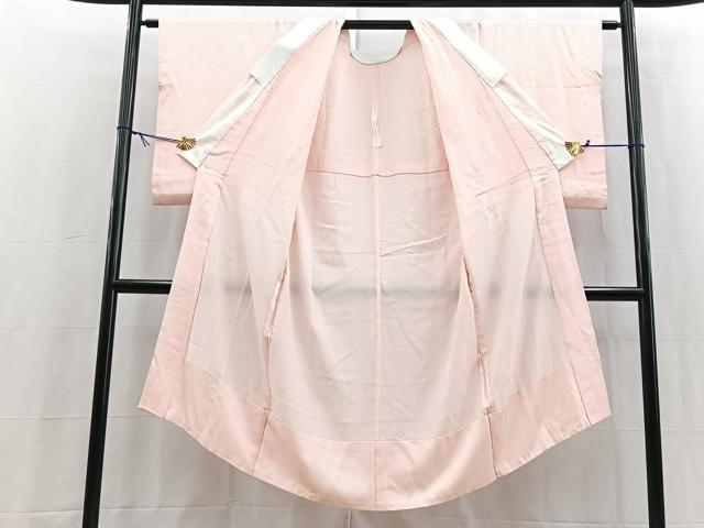平和屋着物■長襦袢　無双仕立て　絞り　舞梅文　正絹　逸品　BAAY5556yc