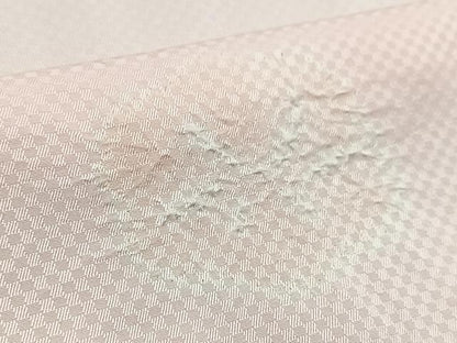 平和屋着物■長襦袢　無双仕立て　絞り　舞梅文　正絹　逸品　BAAY5556yc