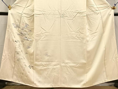 平和屋着物■訪問着　駒刺繍　笠松文　金銀彩　正絹　逸品　BAAY5558yc