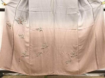 平和屋着物■訪問着　花筏文　暈し染め　金彩　正絹　逸品　BAAY5569yc