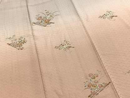 平和屋着物■訪問着　花筏文　暈し染め　金彩　正絹　逸品　BAAY5569yc
