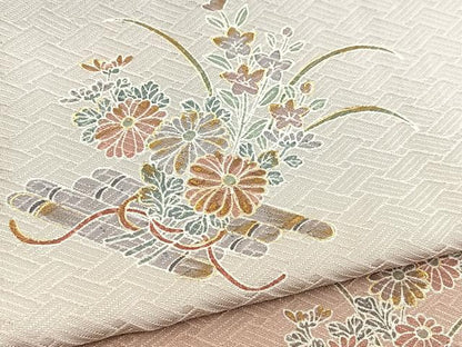 平和屋着物■訪問着　花筏文　暈し染め　金彩　正絹　逸品　BAAY5569yc