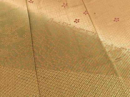 平和屋着物■訪問着　流水花文　暈し染め　正絹　逸品　BAAY5571yc