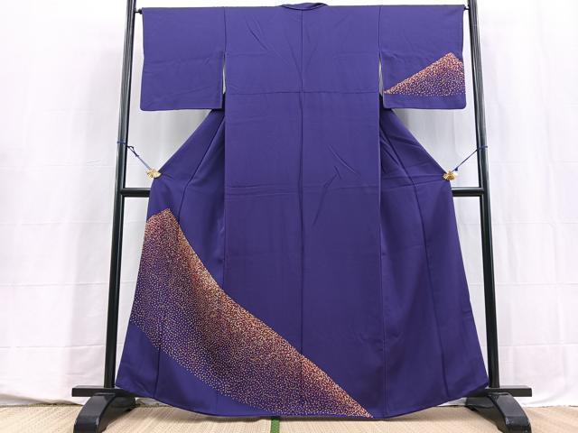 平和屋着物■訪問着　唐草文　金糸　正絹　逸品　BAAY5573yc
