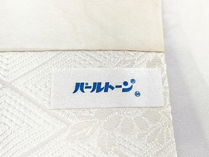 平和屋着物■豪華振袖　扇花文　銀彩　正絹　逸品　BAAY5574yc