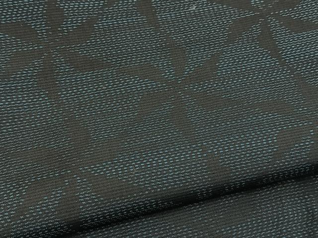 平和屋着物■本場大島紬　幾何学文様　正絹　逸品　BAAY5575yc