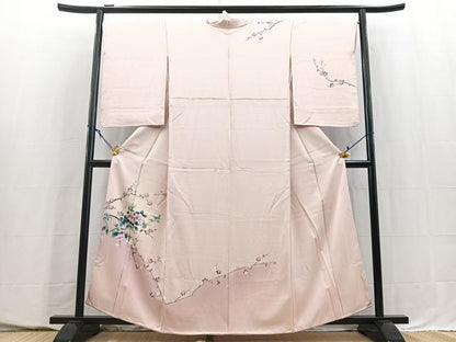 平和屋着物■訪問着　枝花文　暈し染め　正絹　逸品　BAAY5586yc