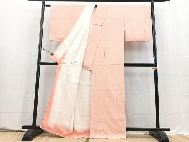 平和屋着物■上質な小紋　南天文　虹色　正絹　逸品　未使用　BAAY5587yc